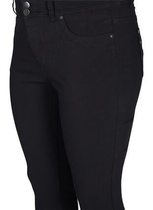 Tight fit Capri pants in a viscose blend, Black, Packshot image number 2