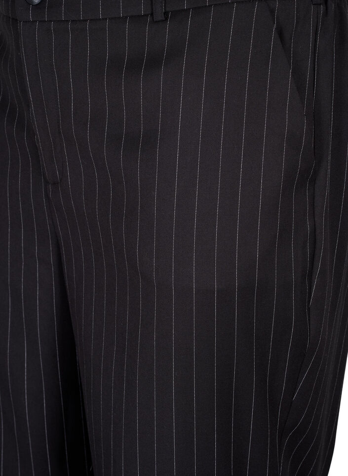 Trousers with pinstripes, Black W. Pinstripe, Packshot image number 2