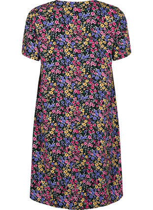 FLASH - V-neck dress with floral print, Multi Flower, Packshot image number 1