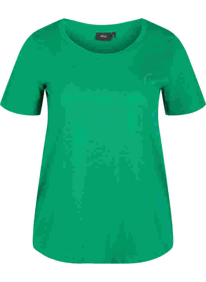 Short-sleeved crew neck t-shirt, Jolly Green MB, Packshot image number 0