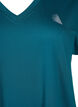Loose training t-shirt with v-neck, Green, Packshot image number 2