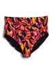 Bikini briefs with print and a high waist, Red, Packshot image number 0