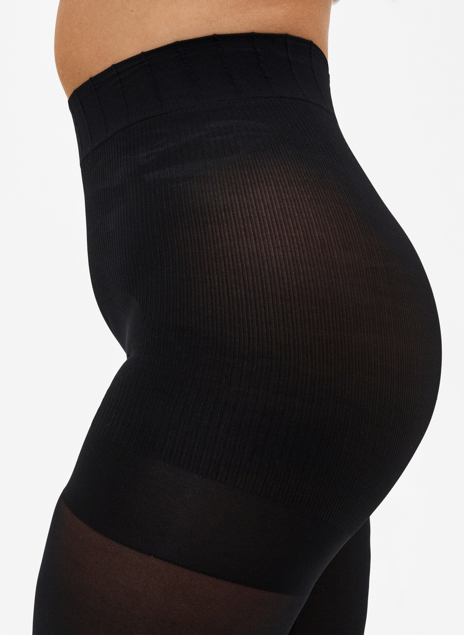 ZizzifashionTights in 100 denier with push-up effect, Black, Model image number 2