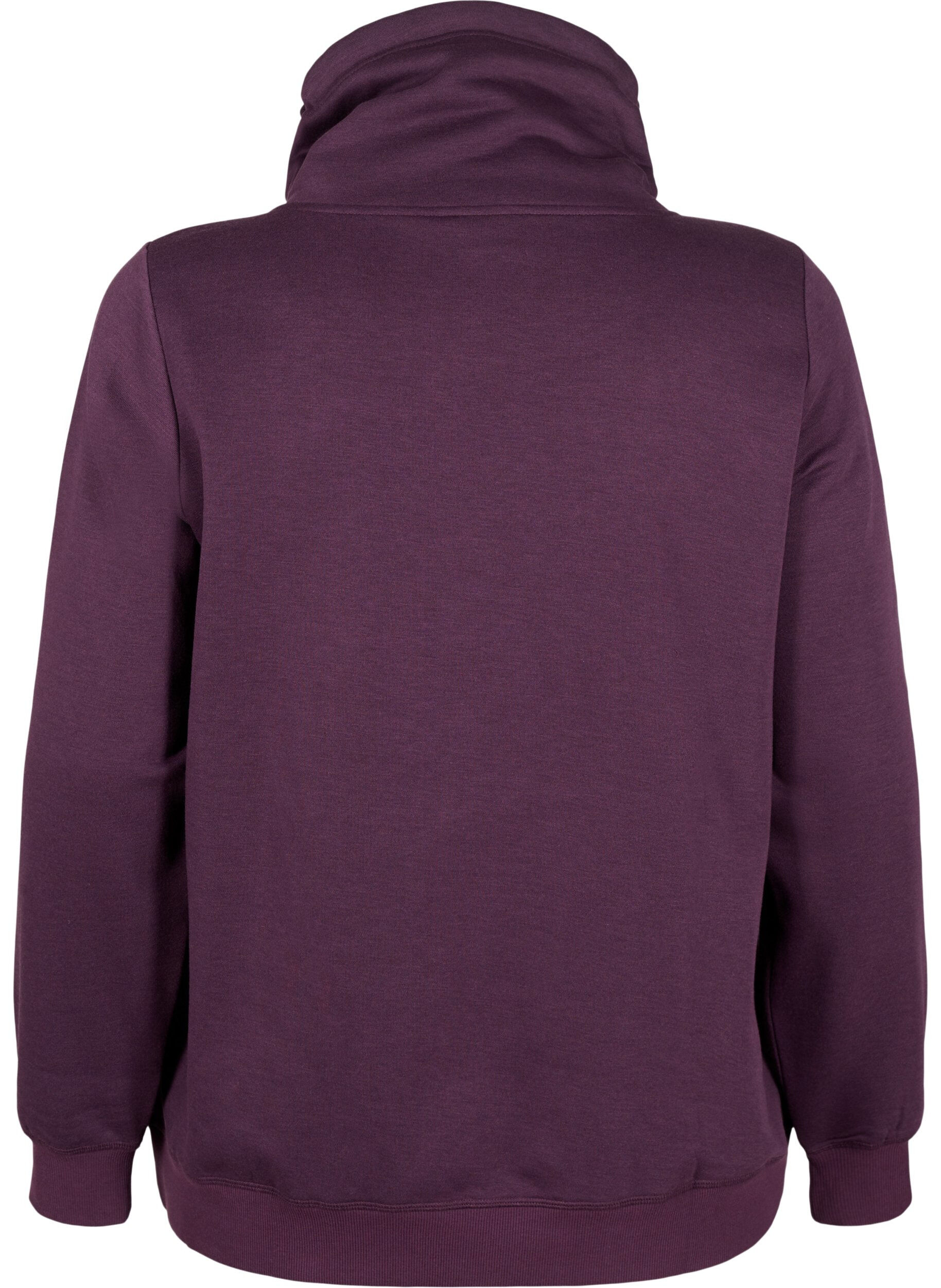 Zizzifashion FLASH - Sweatshirt with high collar, Plum Perfect, Packshot image number 1