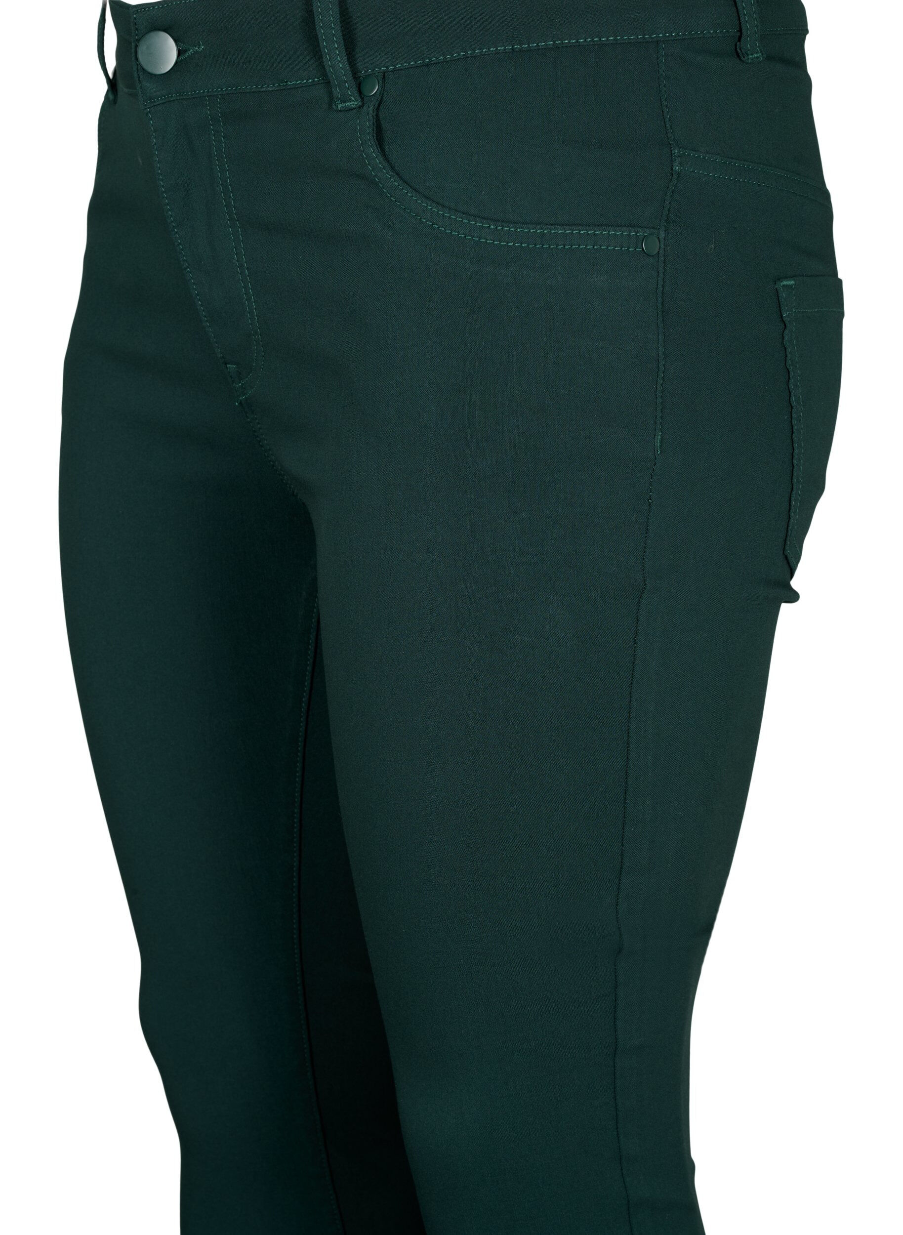 ZizzifashionSlim fit trousers with pockets, Green, Packshot image number 2
