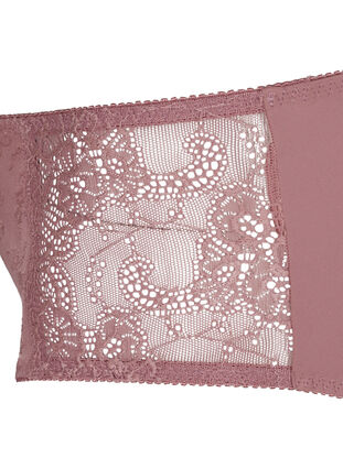 Knickers with lace and a regular waist, Wistful Mauve, Packshot image number 3
