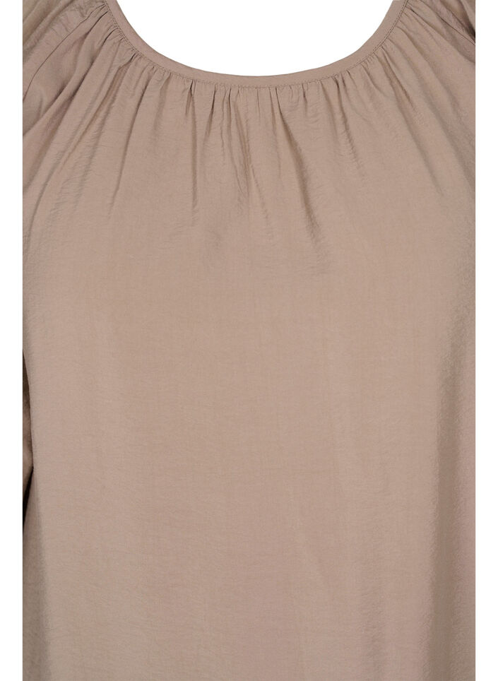 A shape Tunic dress with 3/4 sleeves, Fungi, Packshot image number 2