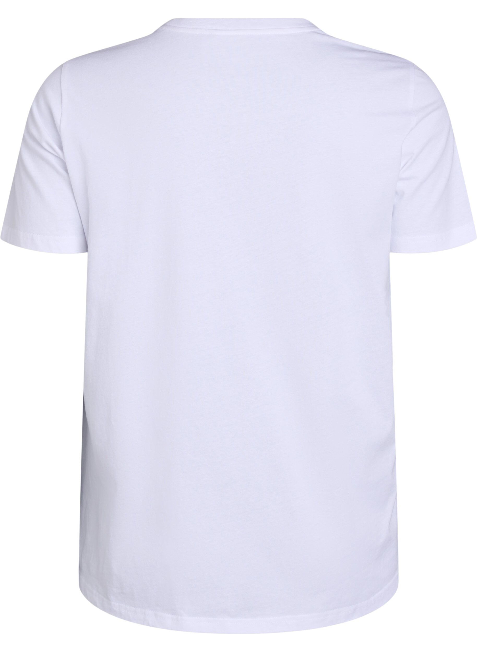 Zizzifashion T-shirt with citrus print, White, Packshot image number 1