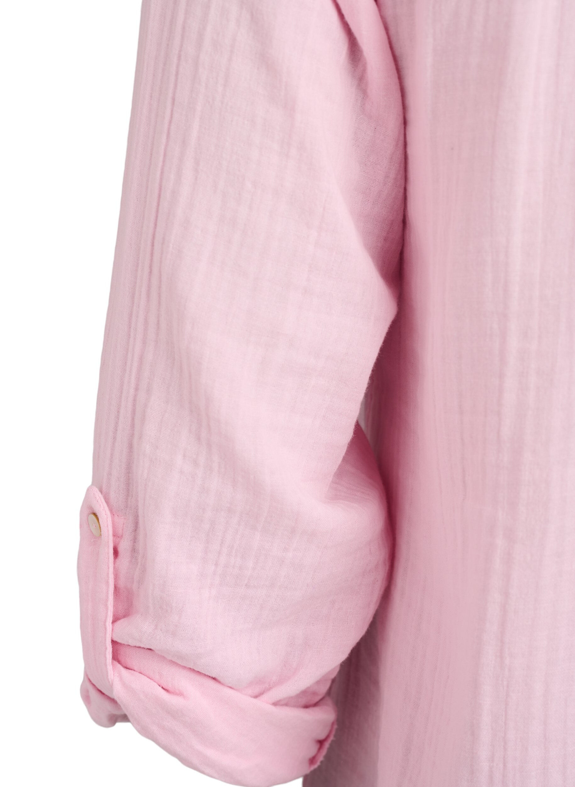 ZizzifashionBlouse in cotton muslin with broderie anglaise, Rose, Packshot image number 3