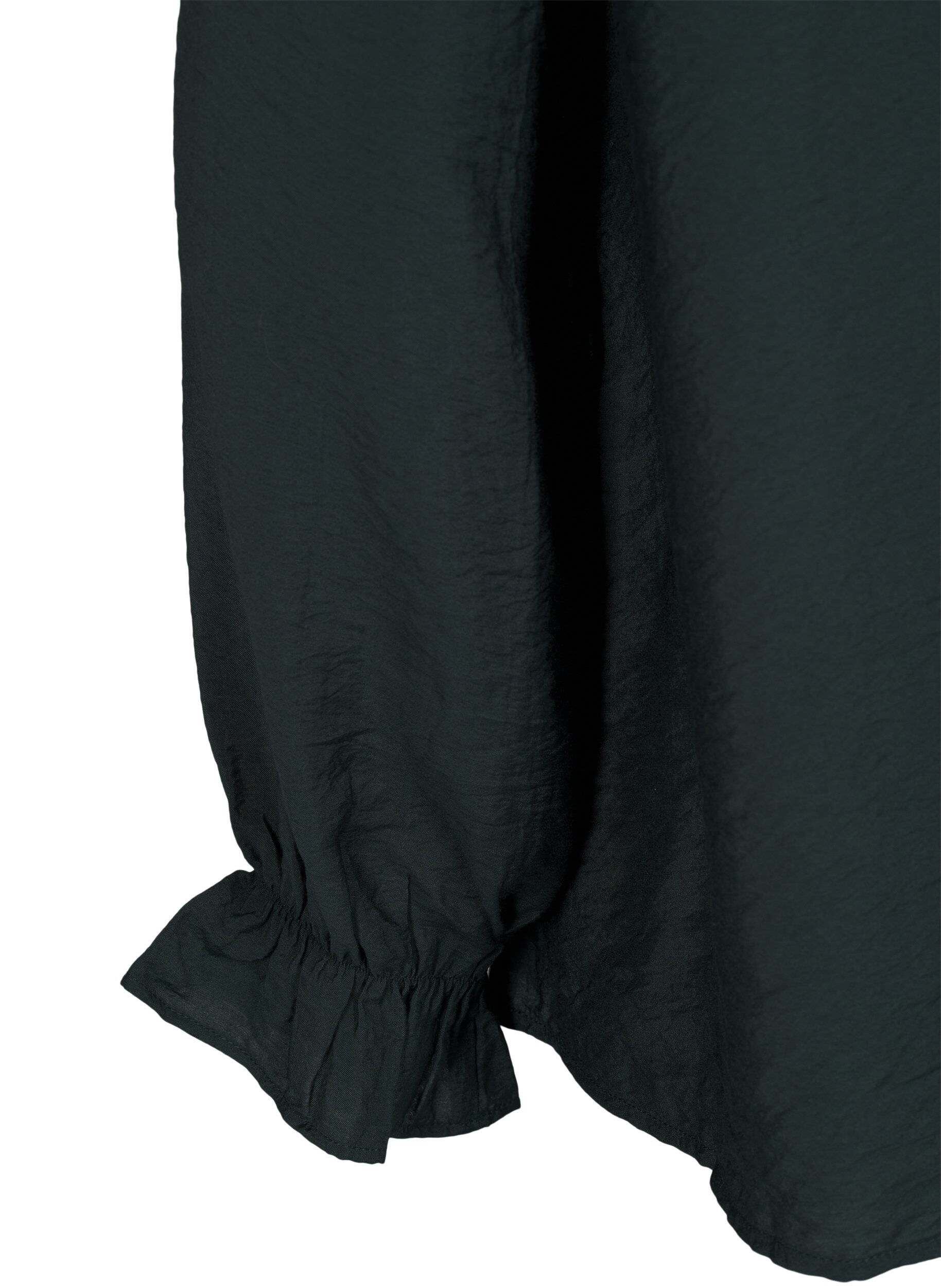 Zizzifashion Long-sleeved blouse with a V-neck, Scarab, Packshot image number 3