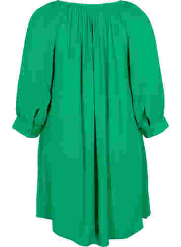 Viscose tunic with 3/4 sleeves, Jolly Green, Packshot image number 1