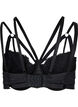 Underwired bra with string details, Black, Packshot image number 1