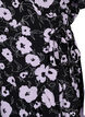 Floral wrap dress with short sleeves, Black, Packshot image number 3