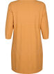 Dress with 3/4 sleeves and striped pattern, Sudan Brown Mel., Packshot image number 1