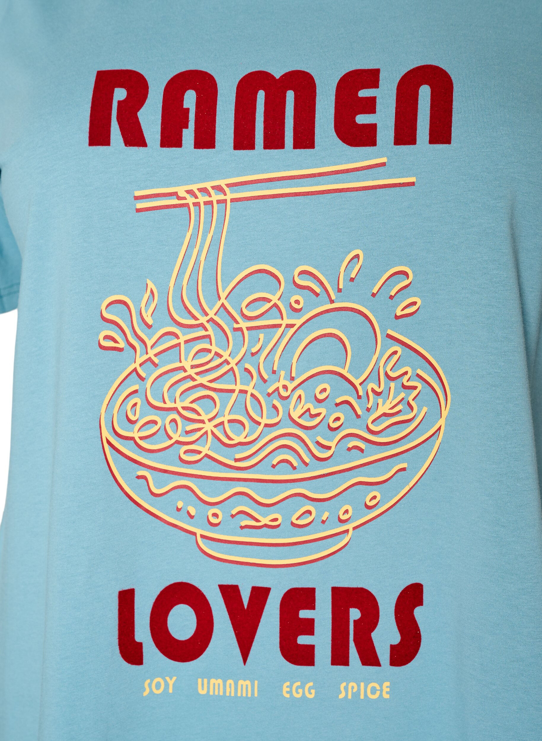 ZizzifashionCotton T-shirt with print, Blue, Packshot image number 2