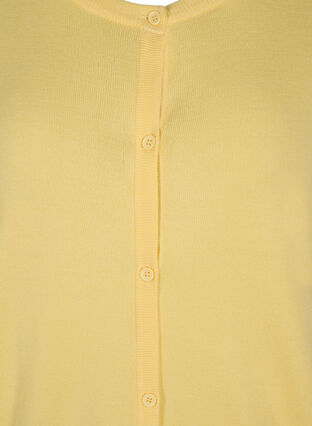 Knitted viscose blend cardigan, Pale Banana, Packshot image number 2
