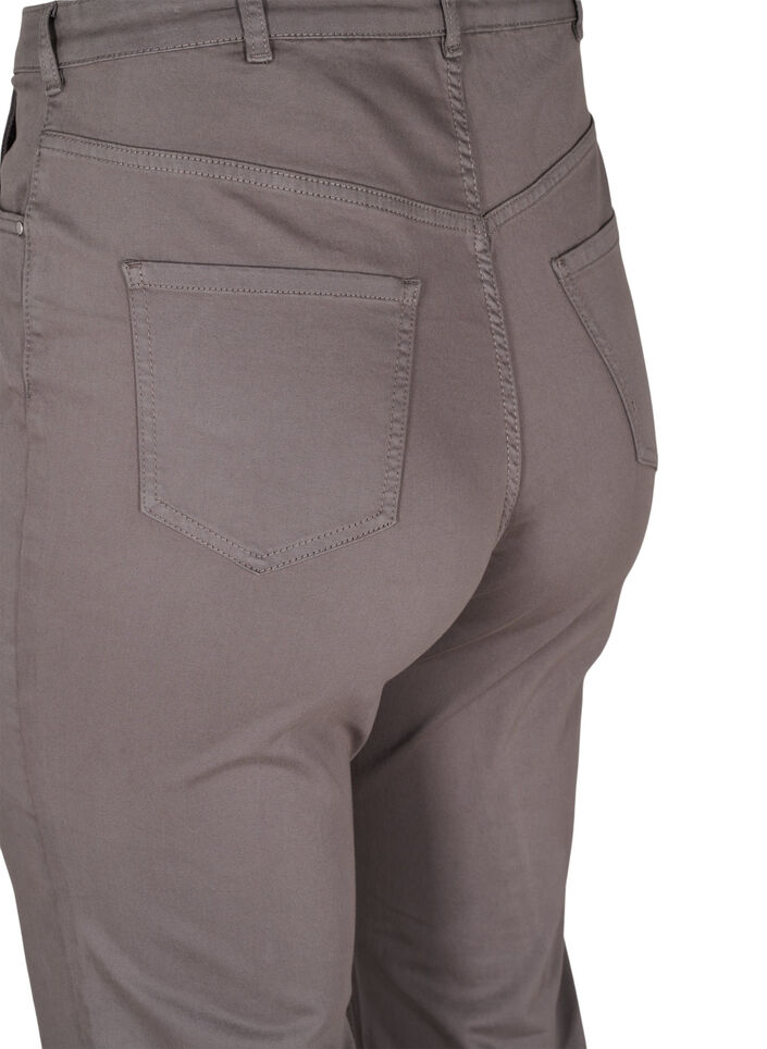 Flared jeans with extra high waist, Dark Grey, Packshot image number 3