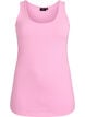 Solid color basic top in cotton, Pink, Packshot image number 0