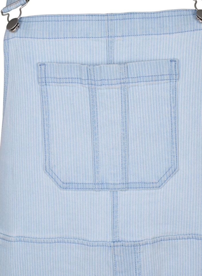 Striped denim overalls, Light Blue, Packshot image number 2