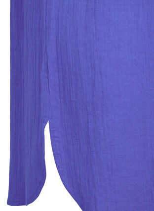 Sleeveless cotton dress in a-shape, Dazzling Blue, Packshot image number 3