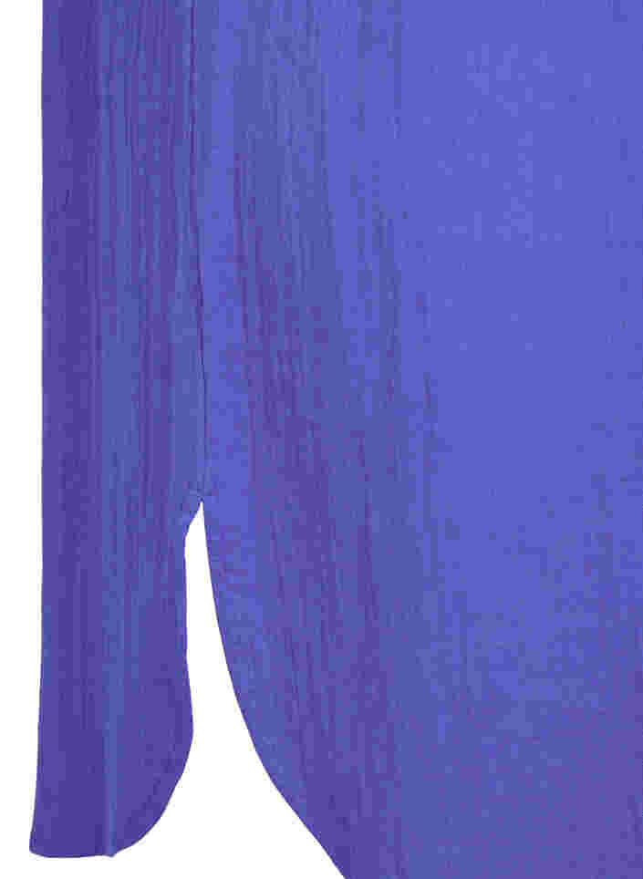 Sleeveless cotton dress in a-shape, Dazzling Blue, Packshot image number 3