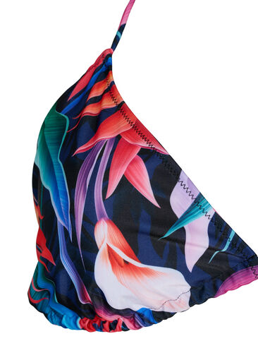 Triangle bikini bra with print, Bright Leaf, Packshot image number 2