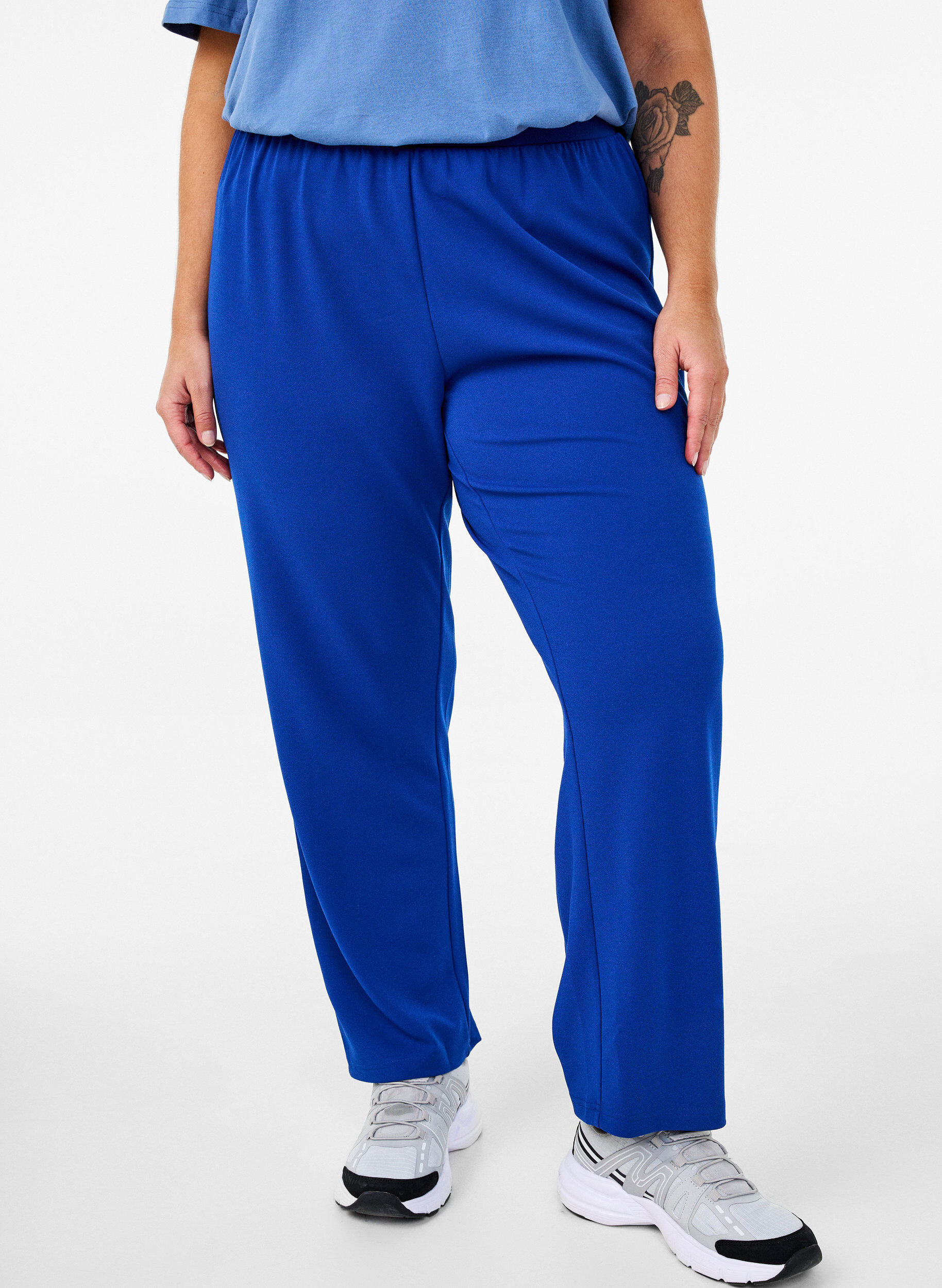 Zizzifashion FLASH - Straight fit trousers, Blue, Model image number 2
