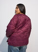 Quilted jacket with press studs and round neck, Dark Bordeaux, Model image number 2