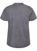Cotton T-shirt with a washed look and embroidered motif, Grey, Packshot image number 1