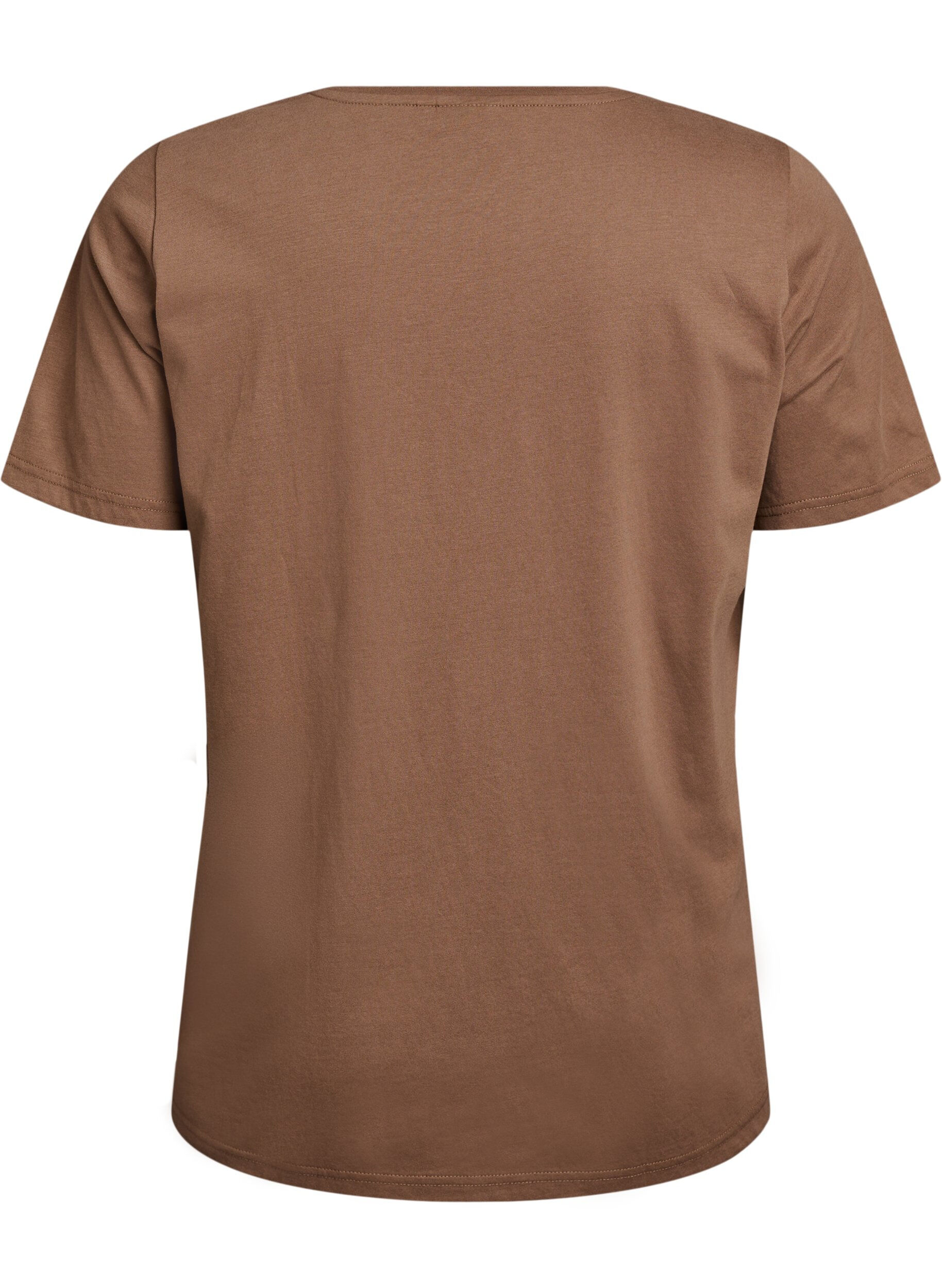 ZizzifashionT-shirt with motif, Brown, Packshot image number 1
