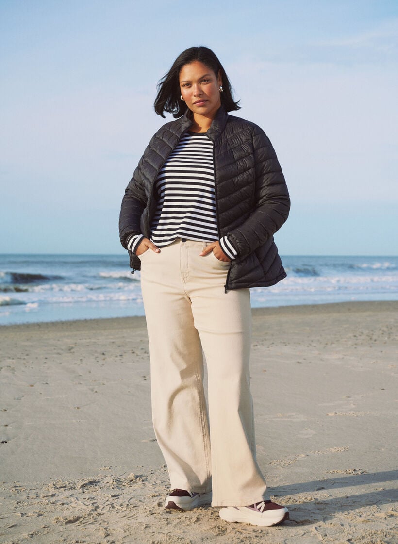 Lightweight jacket with pockets, Black, Image image number 0