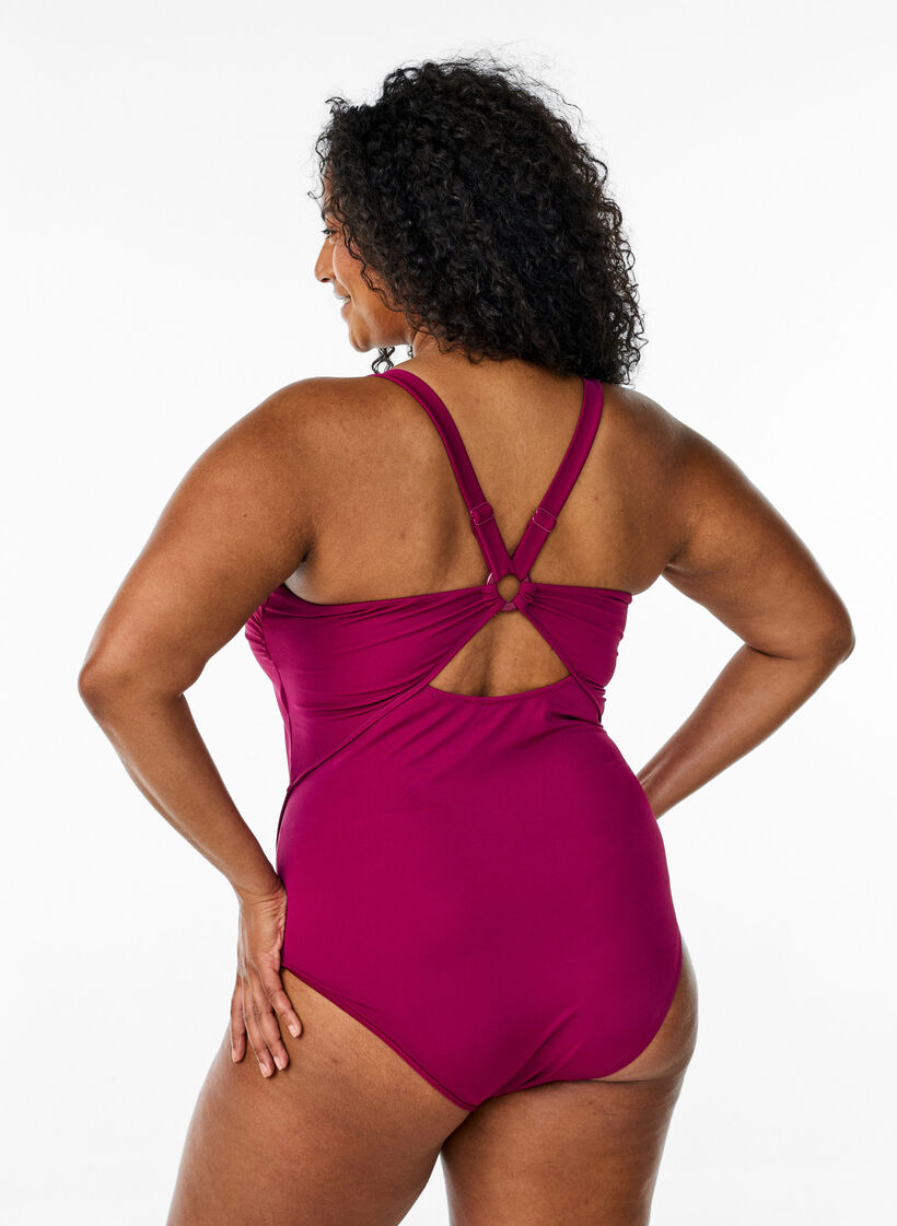 Swimsuit with back detail, Red, Model image number 1