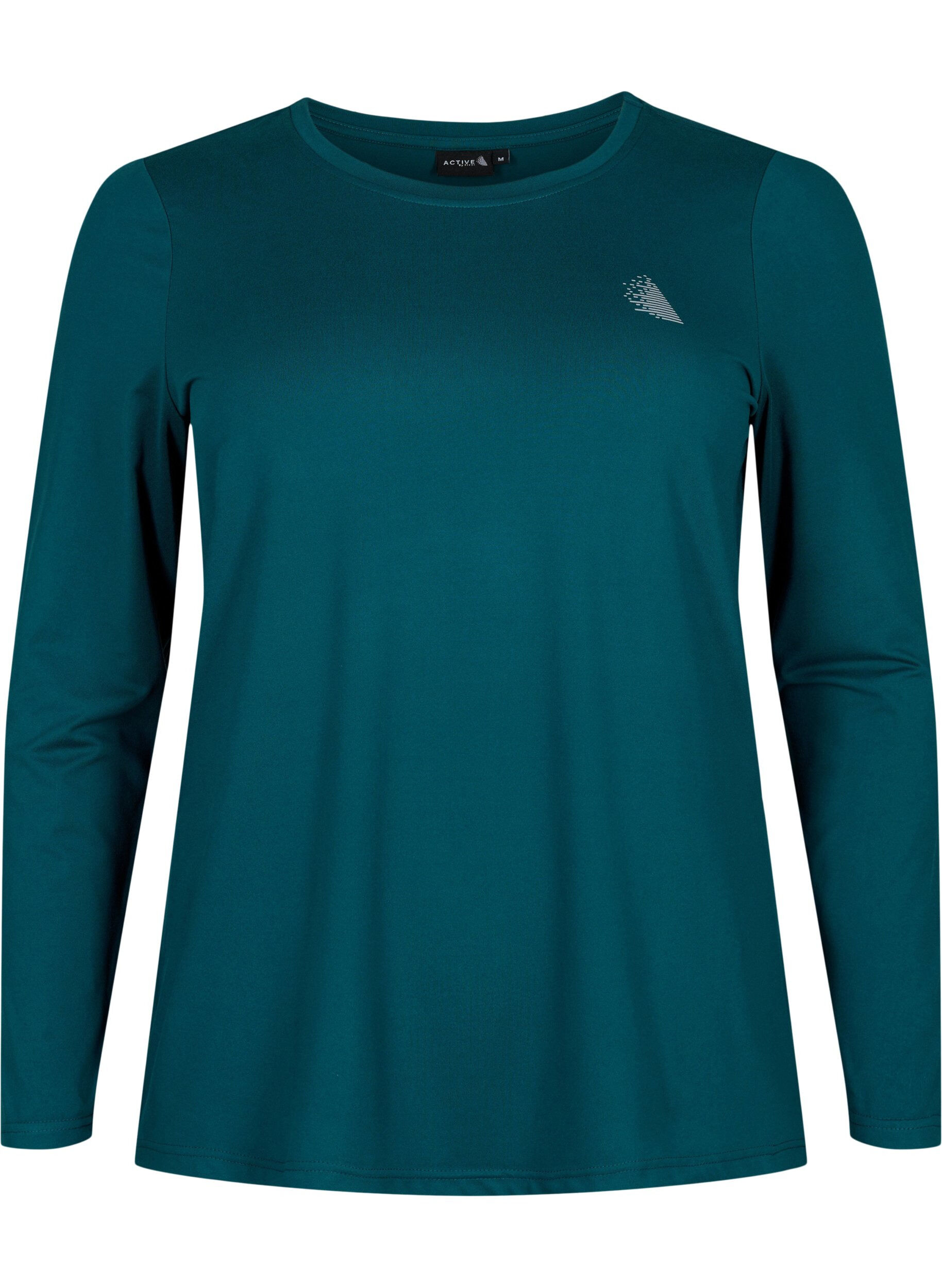 Zizzifashion Long-sleeved training shirt, Deep Teal, Packshot image number 0