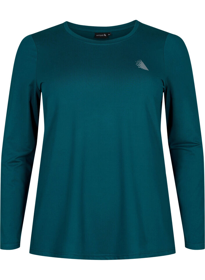 Long-sleeved training shirt, Deep Teal, Packshot image number 0