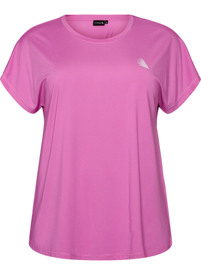 Solid-coloured training T-shirt, Purple, Packshot image number 0