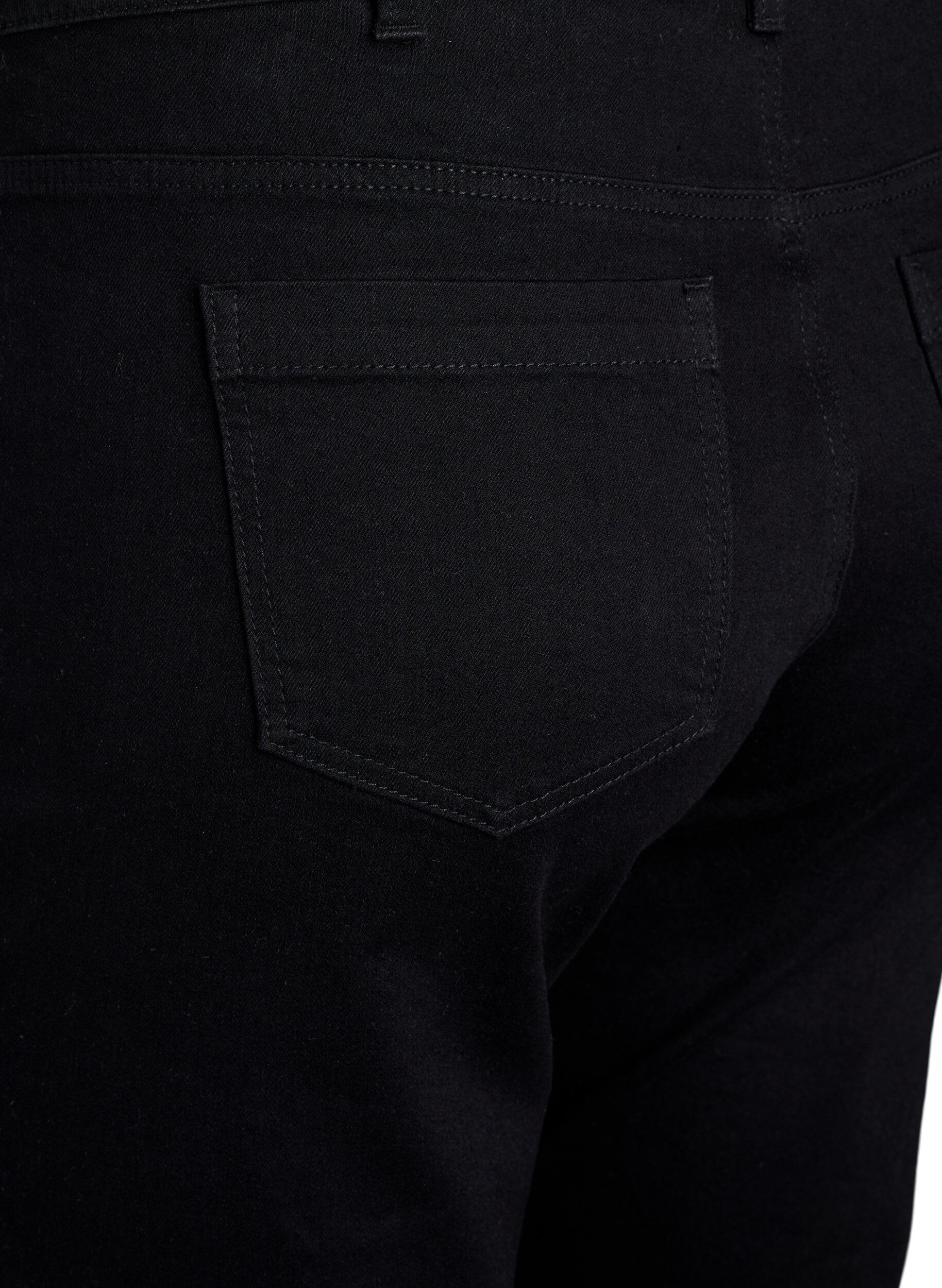 Zizzifashion Emily slim fit denim knickers, Black, Packshot image number 3