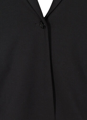 Simple blazer with button, Black, Packshot image number 2