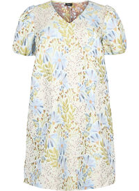 Jacquard dress with 1/2 sleeves