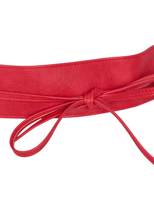 Waist belt in faux leather, Urban Red, Packshot image number 2