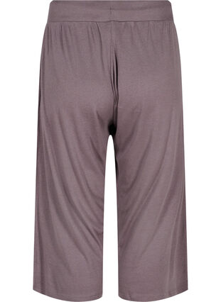 Loose culotte trousers in rib fabric, Sparrow, Packshot image number 1