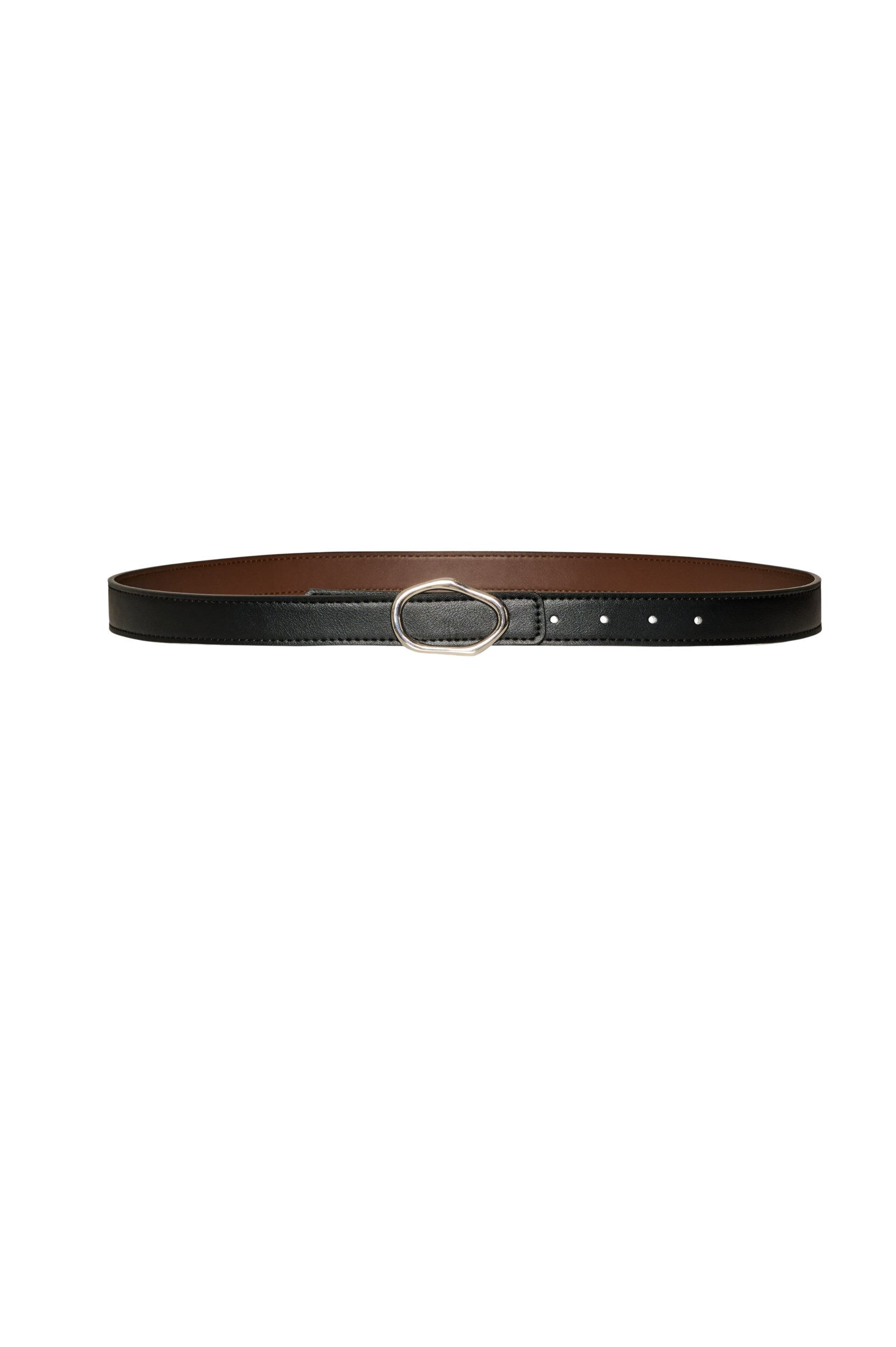 Reversible belt with interchangeable buckles