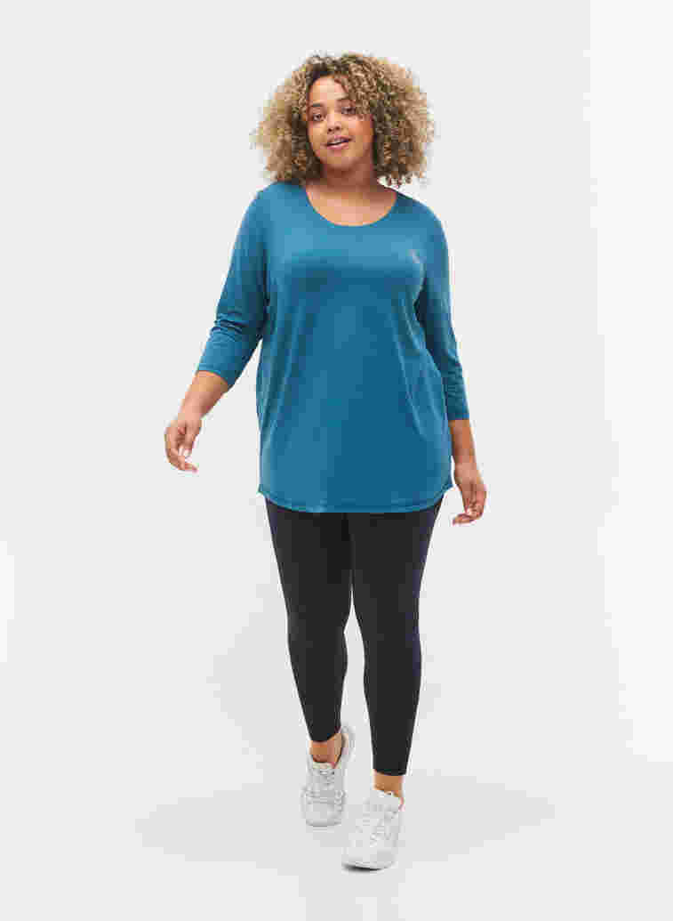 Sports top with 3/4 sleeves, Dragonfly, Model image number 2