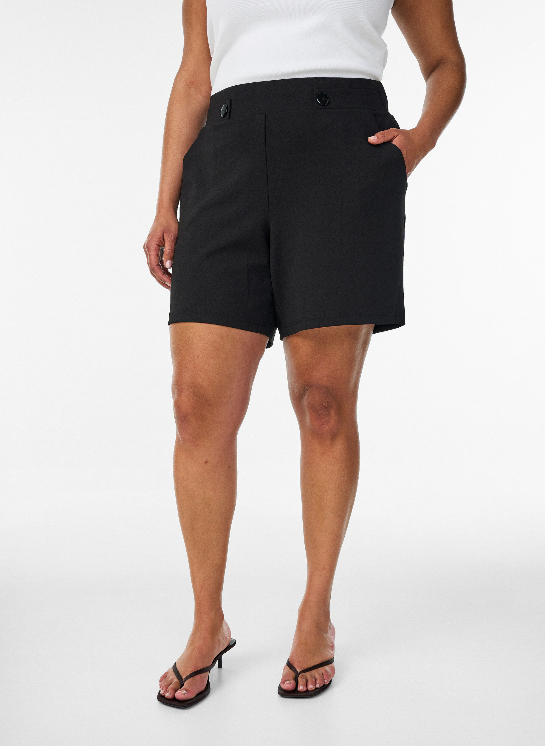ZizzifashionShorts with pockets and loose fit, Black, Model image number 3