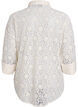 Lace shirt with 3/4 sleeves, Vanilla, Packshot image number 1