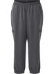 Trousers with cargo pockets and elasticated waist, Dark Grey, Packshot image number 0