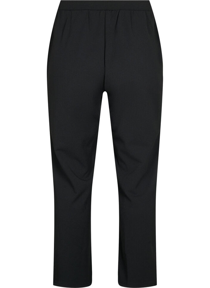 Straight fit trousers, Black, Packshot image number 1
