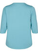Sports top with 3/4 sleeves, Blue, Packshot image number 1