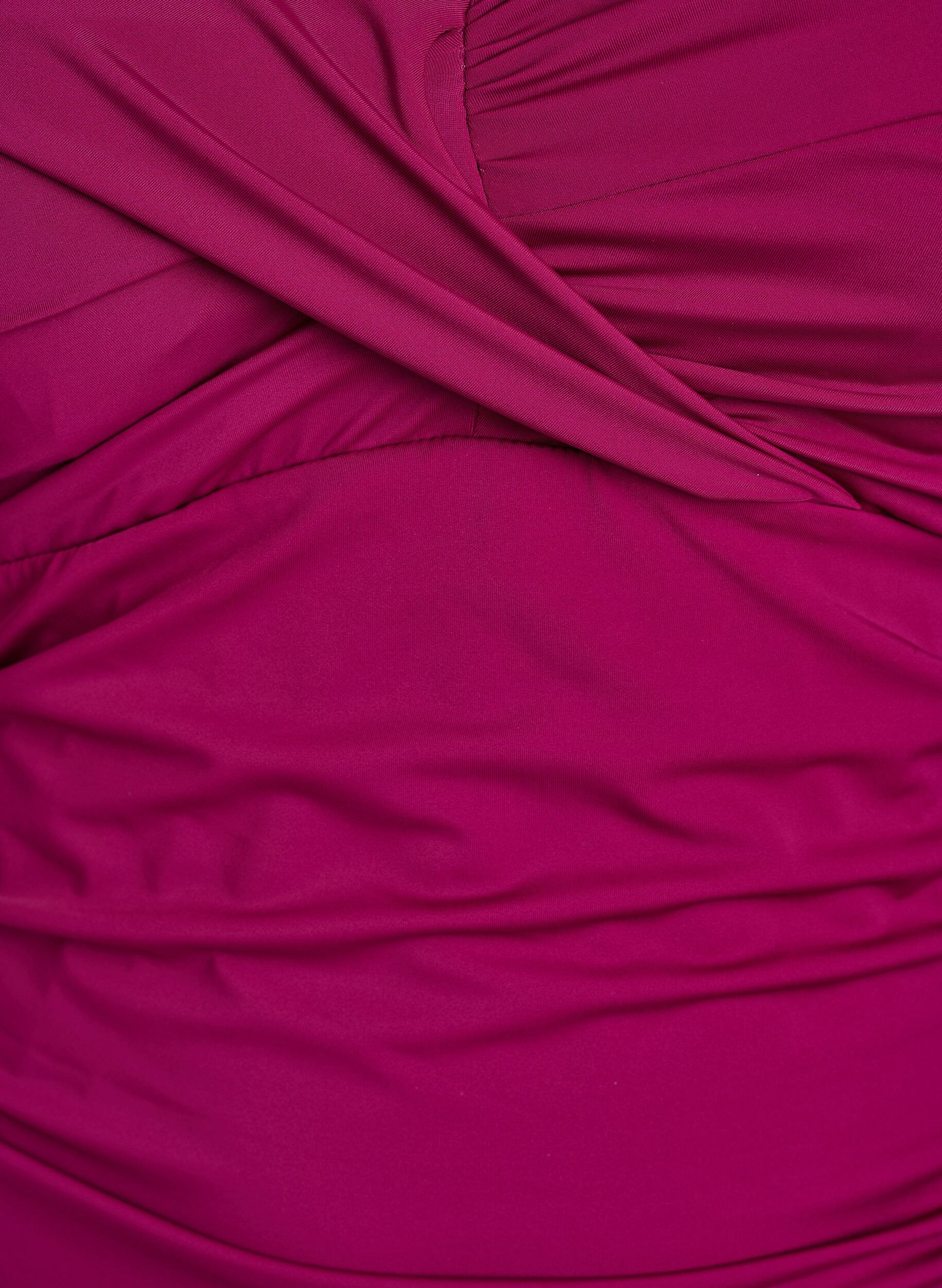 Zizzifashion Swimsuit with underwire and ruched effect, Purple, Packshot image number 2