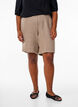 Shorts with pockets and high waist, Brown, Model image number 3