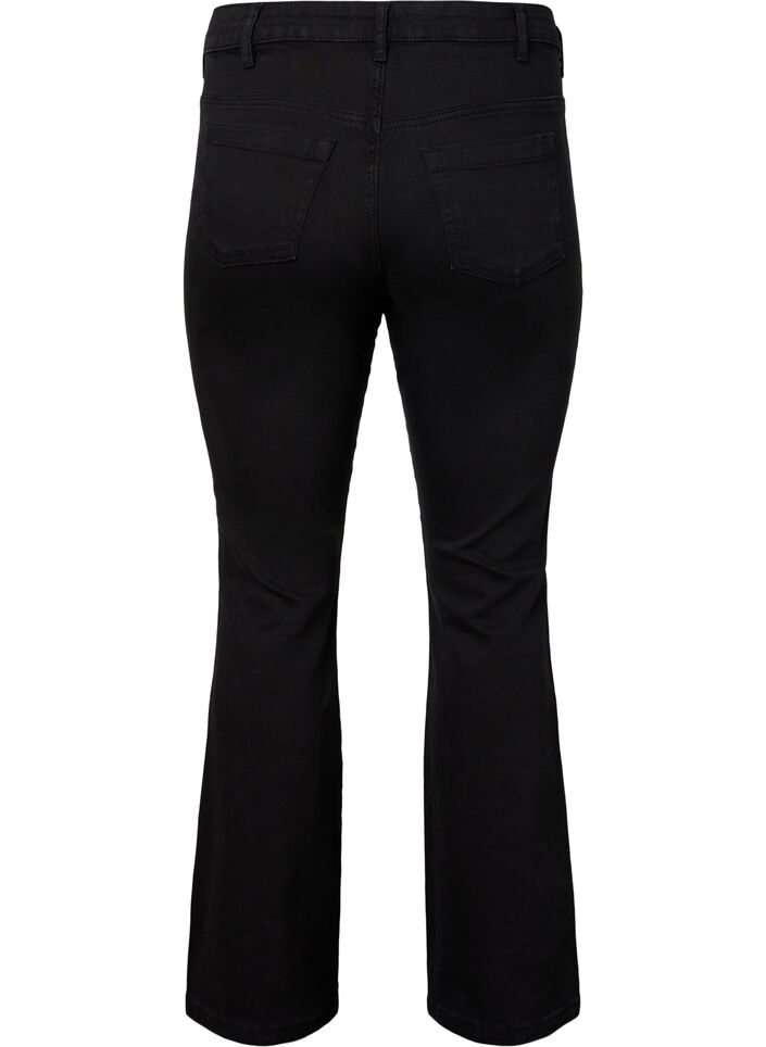 Ellen bootcut jeans with high waist, Black, Packshot image number 1